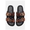 Luigi Sandali Flatform con Cinturini e Fibbiette - Animal Print