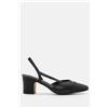 Luigi Décolleté Slingback Eleganti - Nero