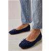 Luigi Eleganti Ballerine con Fiocco Decorativo - Blu Scuro