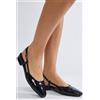 Luigi Décolleté Slingback Eleganti - Nero