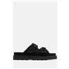 Luigi Sandali Flatform con Cinturini Scratch - Nero