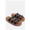 Luigi Sandali Flatform Eleganti e alla Moda - Nero