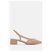 Luigi Décolleté in Materiali Misti - Beige-Scuro - 40