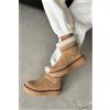 Luigi Stivaletti Donna Foderati in Pelliccia e Ricamo - Beige Scuro