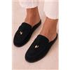 Luigi Mules Loafers con Dettaglio Elegante - Nero