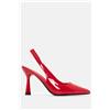Luigi Décolleté Slingback a Punta - Rosso