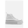 Luigi Sneakers stivaletti con plateau - Bianco - 37