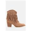Luigi Stivaletti Cowboy con Frange - Beige Scuro