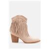 Luigi Stivaletti Cowboy con Frange - Beige