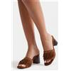 Luigi Mule con Frange Decorative e Borchie - Cammello