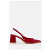 Luigi Décolleté Slingback a Punta - Rosso Lucido
