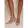 Luigi Décolleté Slingback a Punta con Cinturino - Nude