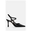 Luigi Décolleté Slingback a Punta - Nero
