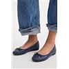 Luigi Ballerine con Fiocco Decorativo - Blu Scuro