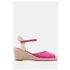 Luigi Espadrillas con plateau e cinturino - Fucsia