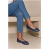 Luigi Ballerine Eleganti con Fiocco Decorativo - Blu
