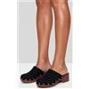 Luigi Clogs con borchie decorative - Nero
