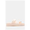 Luigi Sandali Flatform con Doppie Cinghie e Toe Ring - Nude