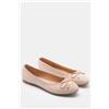 Luigi Ballerine con Fiocco Decorativo - Beige