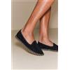 Luigi Ballerine eleganti con cuciture - Nero