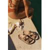 Luigi Sandali Flatform con Doppie Fibbie - Cammello