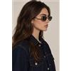 Luigi Occhiali da Sole Rectangle Butterfly - Nero