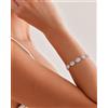 Luigi Bracciale con strass - Argento