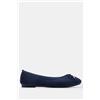 Luigi Ballerine con fiocco decorativo - Blu scuro - 36