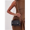 Luigi Borsa a mano Mini Satchel con borchie - Nero - OneSize