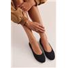 Luigi Ballerine a Punta Flat - Nero - 36