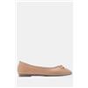 Luigi Ballerine con fiocco decorativo - Beige scuro - 38