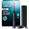 Philips Sonicare serie 7500 spazzolino elettrico - Tecnologia Next Generation Sonicare, sensore di pressione, 12 impostazioni, SmarTimer, 21 giorni autonomia, custodia con ricarica, nero, X7421/13