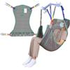 EZ Assistive Imbracatura di sollevamento universale per tutto il corpo, con tessuto a rete per ausilio di trasferimento, imbracatura da toilette, capacità di carico 226,8 kg (S-grigio)