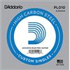 D'Addario Corda singola PL010 in acciaio per chitarra.010