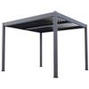 CFadda Verdelook Pergola Bioclimatica Atena 100 in Alluminio Grigio - 3x3x2,5 m