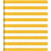 SYDE Paravento da balcone giallo e bianco, 120 x 700 cm | Oxford 100% poliestere, rivestimento in poliuretano, occhielli in alluminio, per terrazza, giardino, piscina