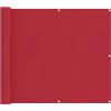 SYDE Tenda da balcone, 100 x 200 cm, tessuto Oxford, rosso | Poliestere resistente ai raggi UV, design a righe, uso esterno, giardino, terrazza, facile da pulire