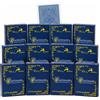 MODIANO 12x Modiano Ramino Blue Carte Jumbo Con Indice In Plastica In Scatola