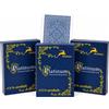 MODIANO 3x Modiano Ramino Blue Carte Jumbo In Indice In Plastica Filo Acetato Mazzo
