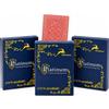 MODIANO 3x Modiano Ramino Rosso Carte Jumbo Indice In Plastica Deck