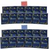 MODIANO 24x Ramino Rosso E Blu (12+12) Carte Jumbo In Plastica