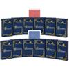 MODIANO 12x Modiano Ramino Rosso & Blu (6+6) Carte Indice Jumbo In Plastica