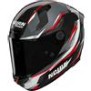 NOLAN Casco Integrale in Carbonio NOLAN X-804 ST VELOCE - (Carbonio/Grigio Lava/Rosso)