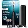 Philips Sonicare serie 7500 spazzolino elettrico - Tecnologia Next Generation Sonicare, sensore di pressione, 12 impostazioni, SmarTimer, 21 giorni autonomia, custodia con ricarica, nero, HX7421/15