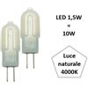 Fan Europe Confezione due Lampadine g4 1,5w 120 Lumen Luce Naturale 4000k
