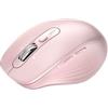 INFINMIND Mouse wireless, Multi-Dispositivo Bluetooth, ricevitore USB 2.4G e doppio Bluetooth, rotella di scorrimento 4 direzioni silenzioso per computer, laptop, PC, MacBook, iPad (Rosa)