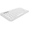 Logitech Pebble Keys 2 K380s - QWERTY US International Layout | White
