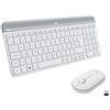 Logitech MK470 Kit mouse e tastiera | Layout Inglese QWERTY - ‎Bianco
