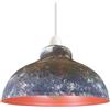 LEDSone Paralume curvy in argento spazzolato moderno industriale facile da montare Paralume leggero in metallo con base riduttrice gratuita E27 / B22 (Cama Dell'esercito)