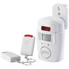 VisorTech Rilevatori di movimento (Fai da te) - allarme con rilevatore di movimento: Allarme casa con rilevatore di movimento PIR e 2 telecomandi (suono, uscita sonora, suono)